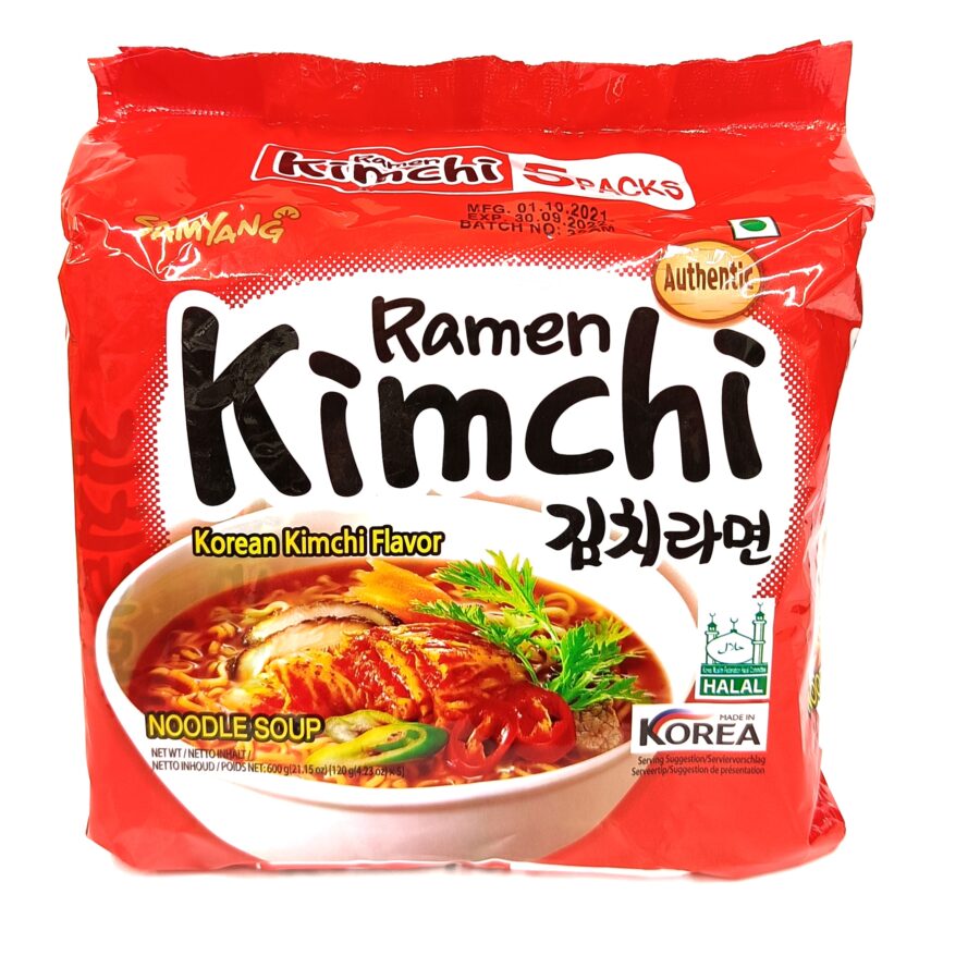 kimchi ramen [pack of 5) 600g.