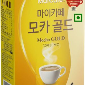 Maicafe Mocha Gold Instant Coffee Mix - Deliciously Smooth & Strong Korean Instant Coffee Mix with Milk Cream & Sugar