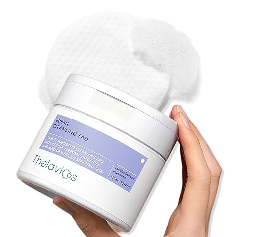 Bubble Cleansing Pad, Remove Makeups, Sebum, Exfoliating & Hydrating Pad with Hyaluronic Acid