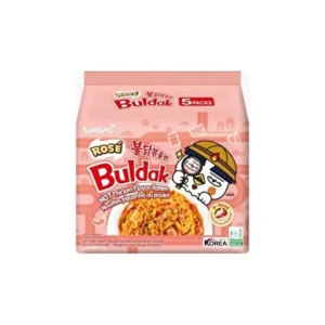 Samyang Hot Chicken Flavor Ramen Rose  (불닭면 로즈) 140g (pack of 5)
