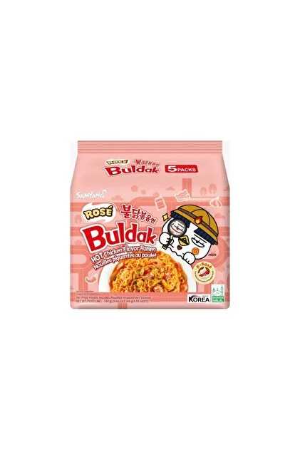 Samyang Hot Chicken Flavor Ramen Rose  (불닭면 로즈) 140g (pack of 5)
