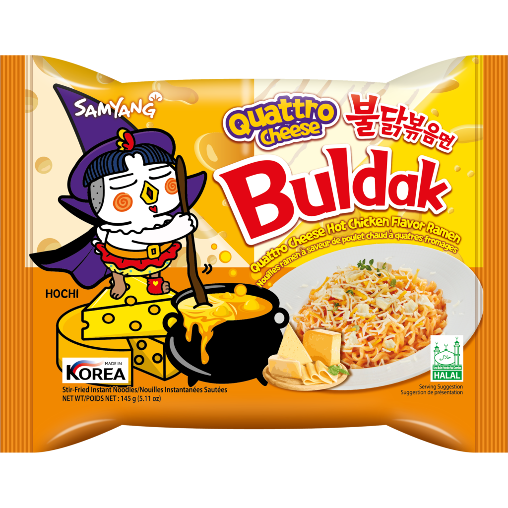 Samyang Buldak Quattro Cheese Hot Chicken Flavour Ramen 140g