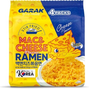 GARAK MAC&CHEESE FLAVOR STIR-FRIED RAMEN (pack of 4)