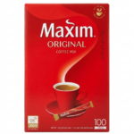 Maxim Original Red Korean Instant Coffee – 100 Sticks, Carton